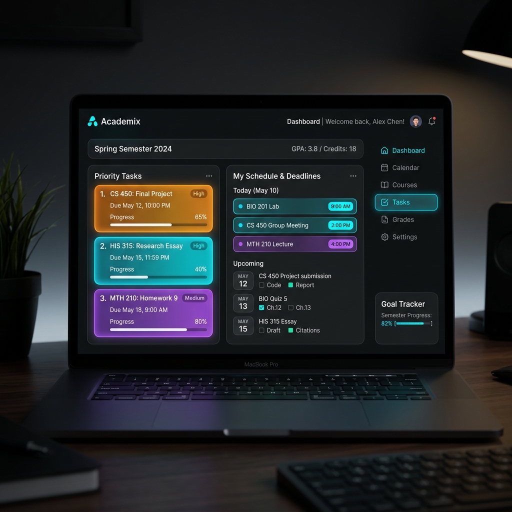 Academic Task Planner Screenshot
