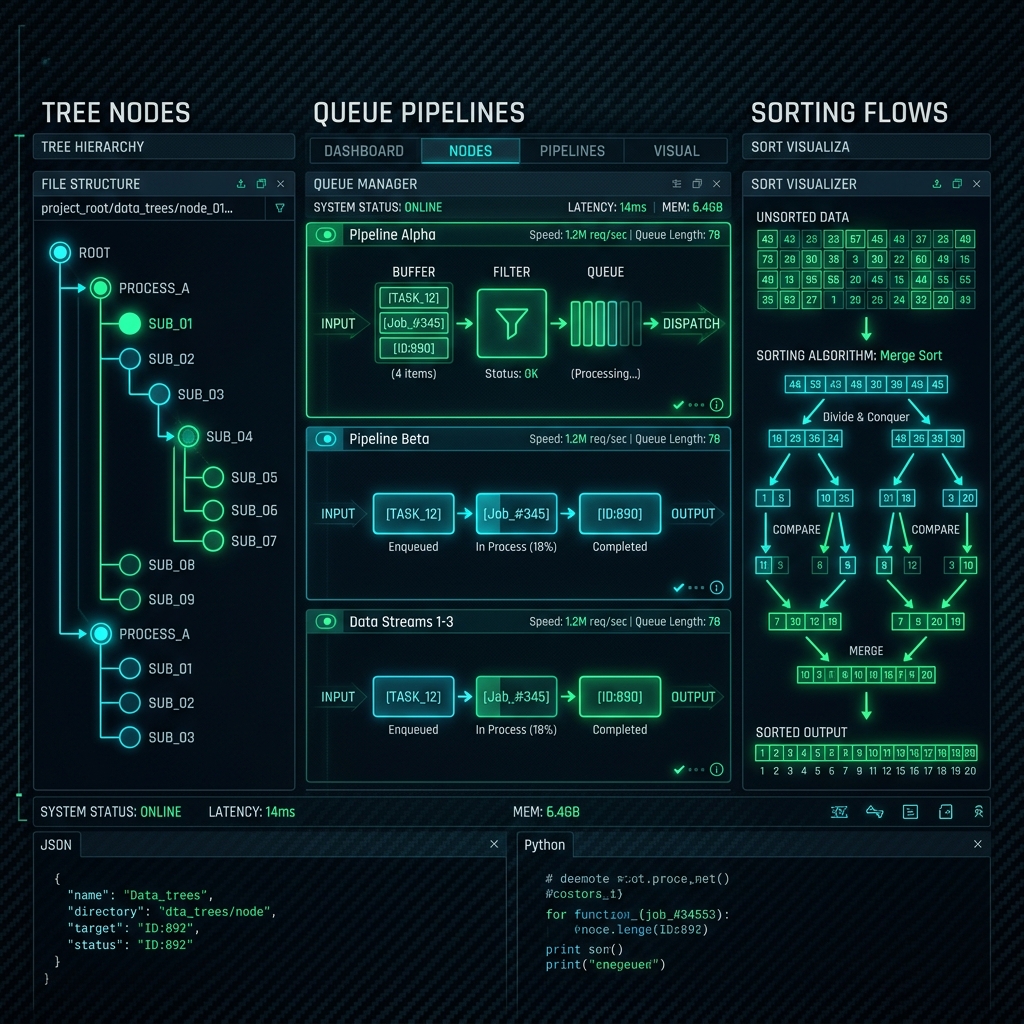 Data Structures Visualizer Panel